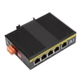 thumbnail image 2 of 5 Port Industrial Ethernet Switch, DIN Rail Ethernet Switch 4 Levels DIP Switch  for Rail Transit, 2 of 7