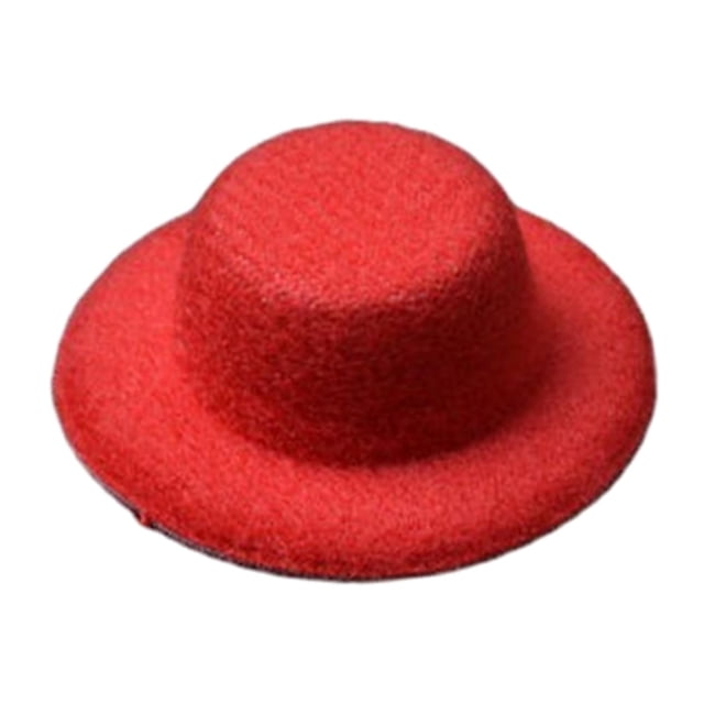 Sombrero para Casa de Muñecas 1:12 Strade Fareast Limited Sombre Rojo