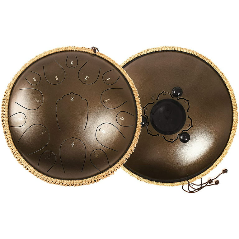 LOMUTY Steel Tongue Drum, 13D Major 15 Notes, Percussion