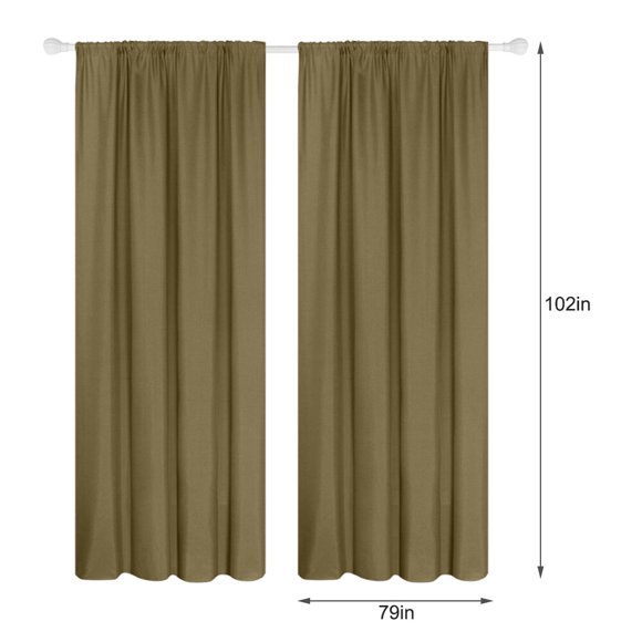 Yeacher Rideaux Semi-Occultants 2 Panneaux Rideaux Modernes Assombrissement de Pièce Isolés Thermiquement Design Œillets pour Chambre Salon?9*102 Po?"Décoration Maison