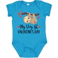thumbnail image 3 of Inktastic My First Valentines Day Baby Sloth Boys or Girls Baby Bodysuit, 3 of 5