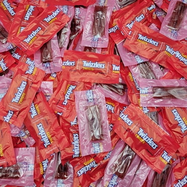 Twizzlers Twists Strawberry Flavored Chewy Licorice Candy - Snacks Size Bulk Twizzlers - Individually Wrapped - 4 Pound (Pack Of 1)