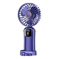 thumbnail image 1 of Ventilador portátil Mini ventilador de mano con Base extraíble múltiples escenas ventilador de escritorio pequeño Personal ventilador recargable para Azul, 1 of 9
