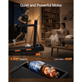 thumbnail image 7 of 4-in-1 Foldable Walking Pad Treadmill with 16% Incline, 2.5HP Quiet Motor, Handles & 330 lb Capacity - Ideal for Home & Office Use Deep Black, 7 of 7