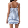 thumbnail image 5 of Womens Striped 2 Piece Lounge Sets Sleeveless Striped Pjs Set Cami Top and Shorts Pajama Set Outfits, 5 of 10