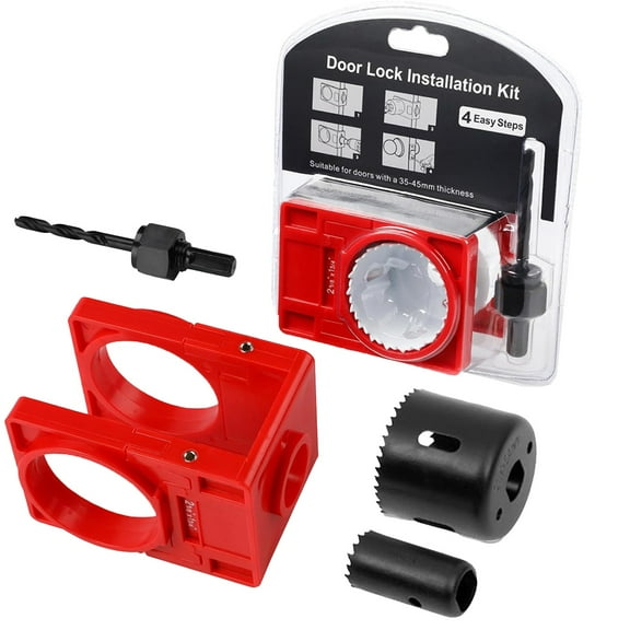 Complete Set for Easy Door Lock Installation Fits 134 Doors (35mm 43mm)