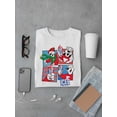 thumbnail image 3 of Winter Chill Fun - ICEE Bear Seasonal Collage Graphic Men's T-shirt, 3 of 4