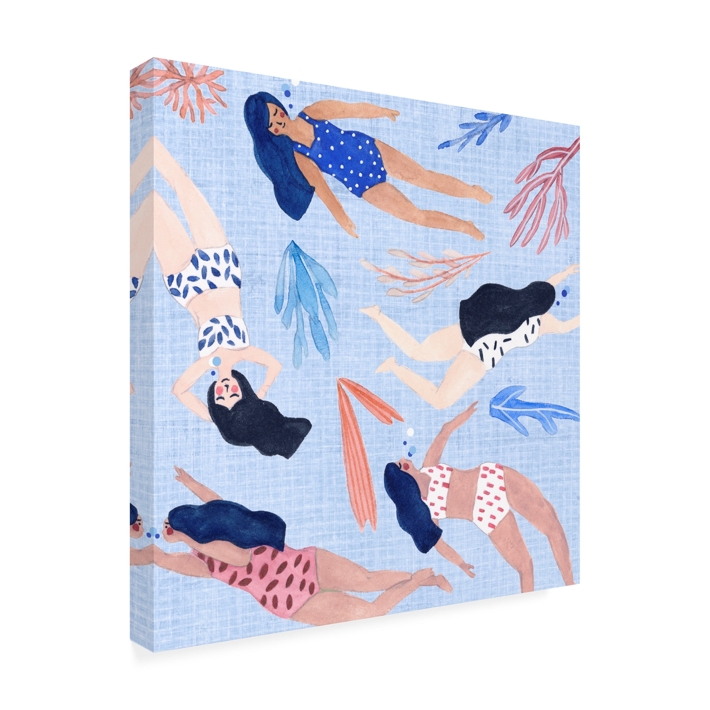 Melissa Wang 'Gone Swimming III' Canvas Art