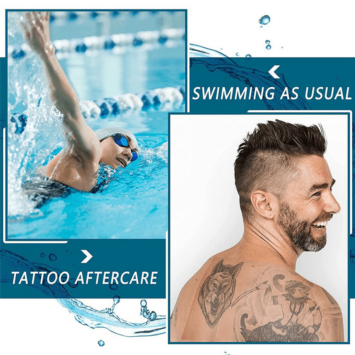 150 Pieces Shower Waterproof Patch Disposable Transparent Stretch Bandage Shield Cover for Tattoos Swimming Showering