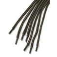 thumbnail image 3 of INSPIRE CHIC Unisex Round Rope Dual Colored Striped 1/5 Thick Boot Shoelace 90cm / 35.43" Light Brown Black, 3 of 4