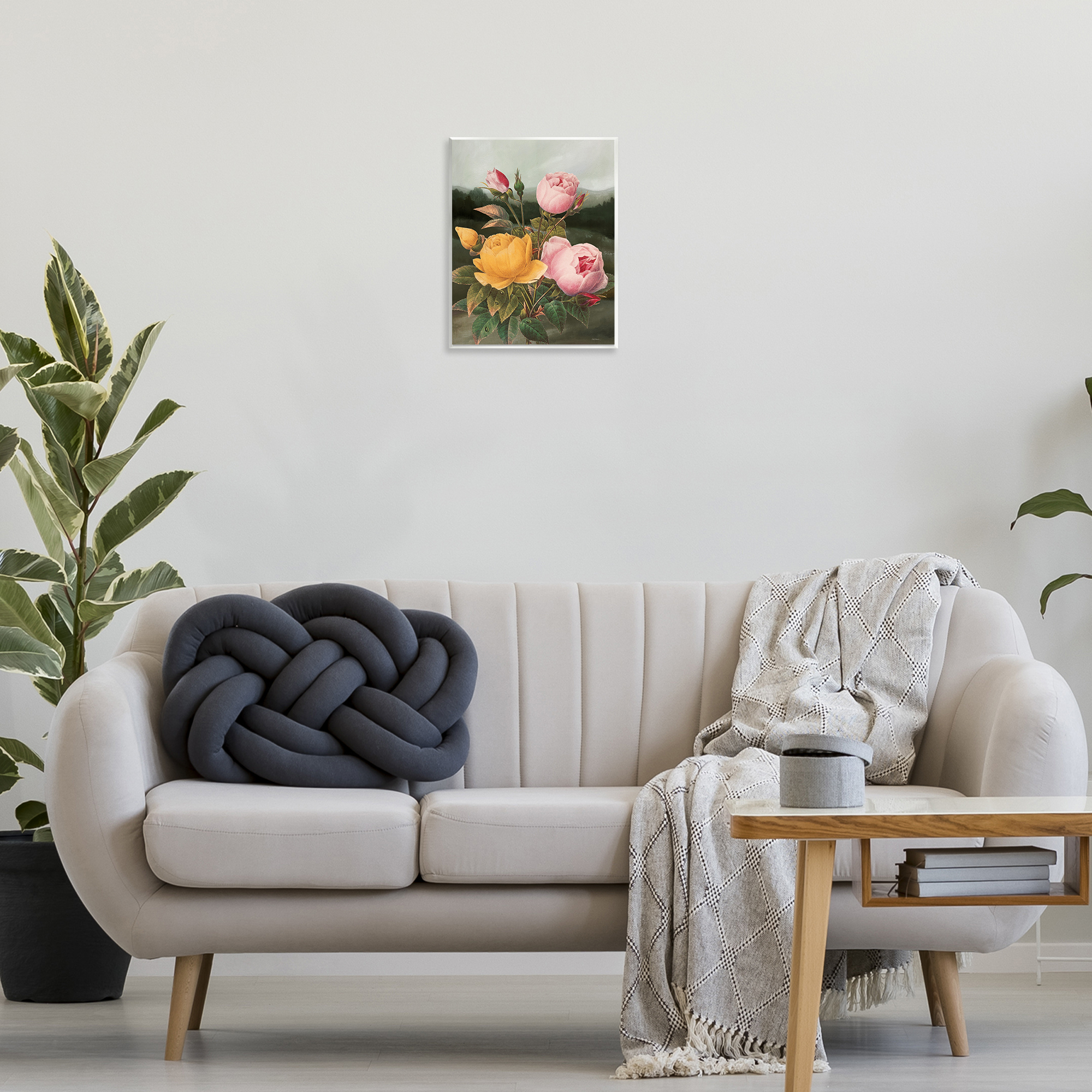 Stupell Industries Vintage Peony Blooms Botanical & Floral Painting Unframed Art Print Wall Art, 11 x 14
