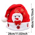 thumbnail image 2 of Leeye 3D Christmas Hats Santa Reindeer Bear Snowman Xmas Party Hat Holiday for Adult 40cm 1pc, 2 of 5