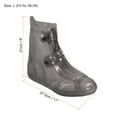 thumbnail image 2 of Unique Bargains Couvre-Chaussures Imperméables en Silicone Réutilisables et Pliables 27.5x21cm, Gris, 2 of 7