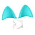 thumbnail image 1 of Orejas de gato para casco, accesorio adhesivo intercambiable para motocicleta Azul, 1 of 6