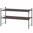 thumbnail image 3 of Modern 2-Tier Shoe Storage Freestanding Organizer Rack Entryways Hallways Dorm, 3 of 7