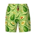 thumbnail image 4 of Lsque Mens Swim Trunks Green Avocado Pattern - Bathing Suit Compression Liner - Beach Swim Shorts Swimwear - (S-3XL) - Stretch Quick Dry -Small, 4 of 9