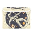 thumbnail image 7 of Yayeee Collapsible Storage Bin with Lid Fabric Closet Decorative Basket with Handles, Astronaut Floating, 7 of 7