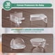 thumbnail image 3 of Protectores de esquinas de muebles transparentes de materiales no tóxicos, kit de seguridad para bebés adecuado para el hogar, la oficina, la cuna, la mesa de la chimenea, pegamento súper fuerte, 3 of 5