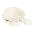 thumbnail image 1 of Cesta de drenaje con asa Lavabo para verduras Colador Cesta de drenaje Fruta Beige Blanco, 1 of 9