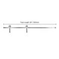 thumbnail image 4 of KFFKFF 5FT Sliding Barn Door Hardware Kit, Supports Up to 330 lbs, Fits Doors Up to 30 Inches Wide and 1-3/8 to 1-3/4 Inches Thick, Sturdy Track with J-Shaped Rollers in Silver, 4 of 9