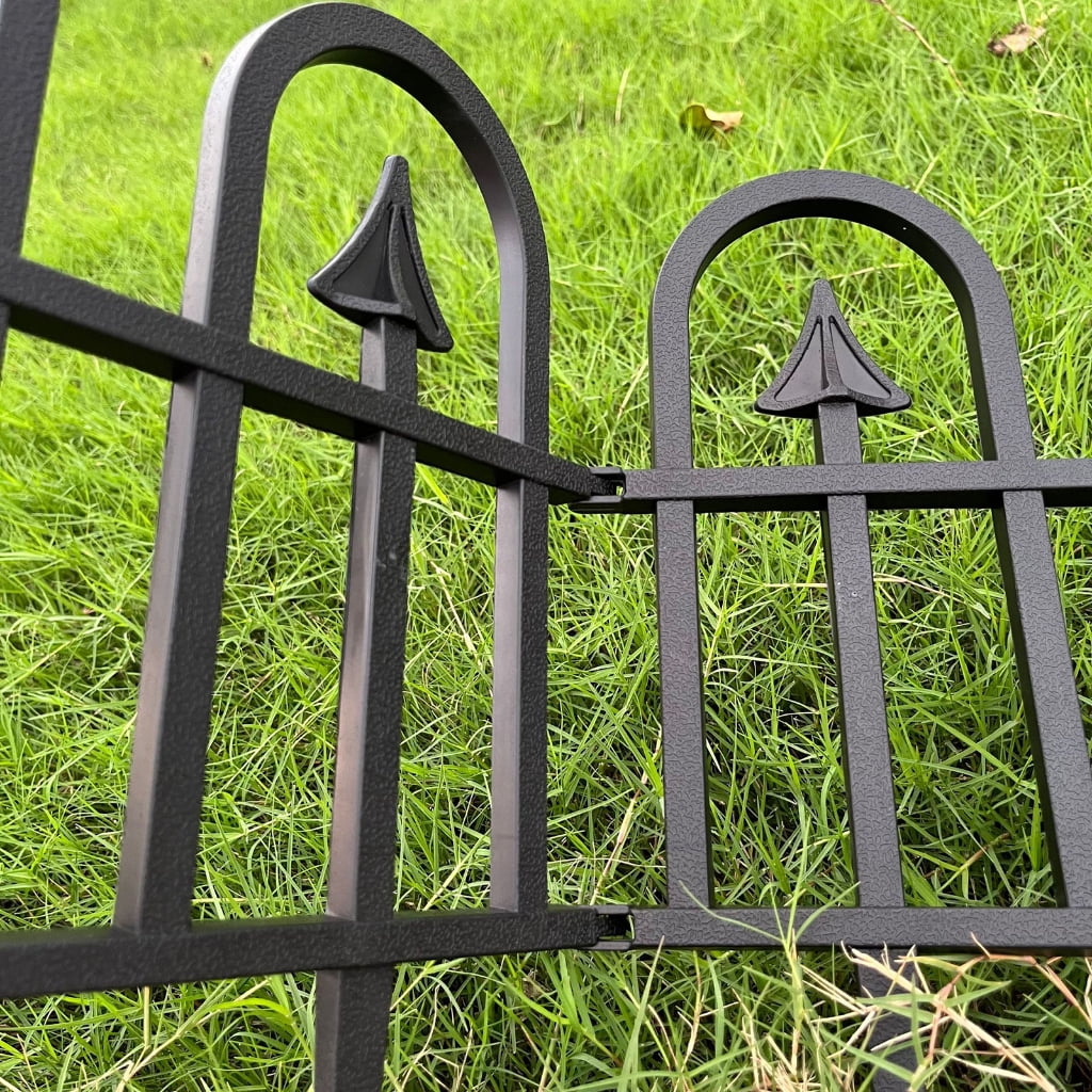 5Pieces Decorative Garden Fence Panels Outdoor Fencing Ornaments Panel Fence Panel for Landscape Flower Bed Edge