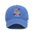 thumbnail image 4 of kaondbfi 4th of July Summer Patriotic Accessories Caps 250th Anniversary Usa Hat for Women Embroidered Baseball Cap Patriotic American Flag Adjustable Dad Hat, 4 of 4