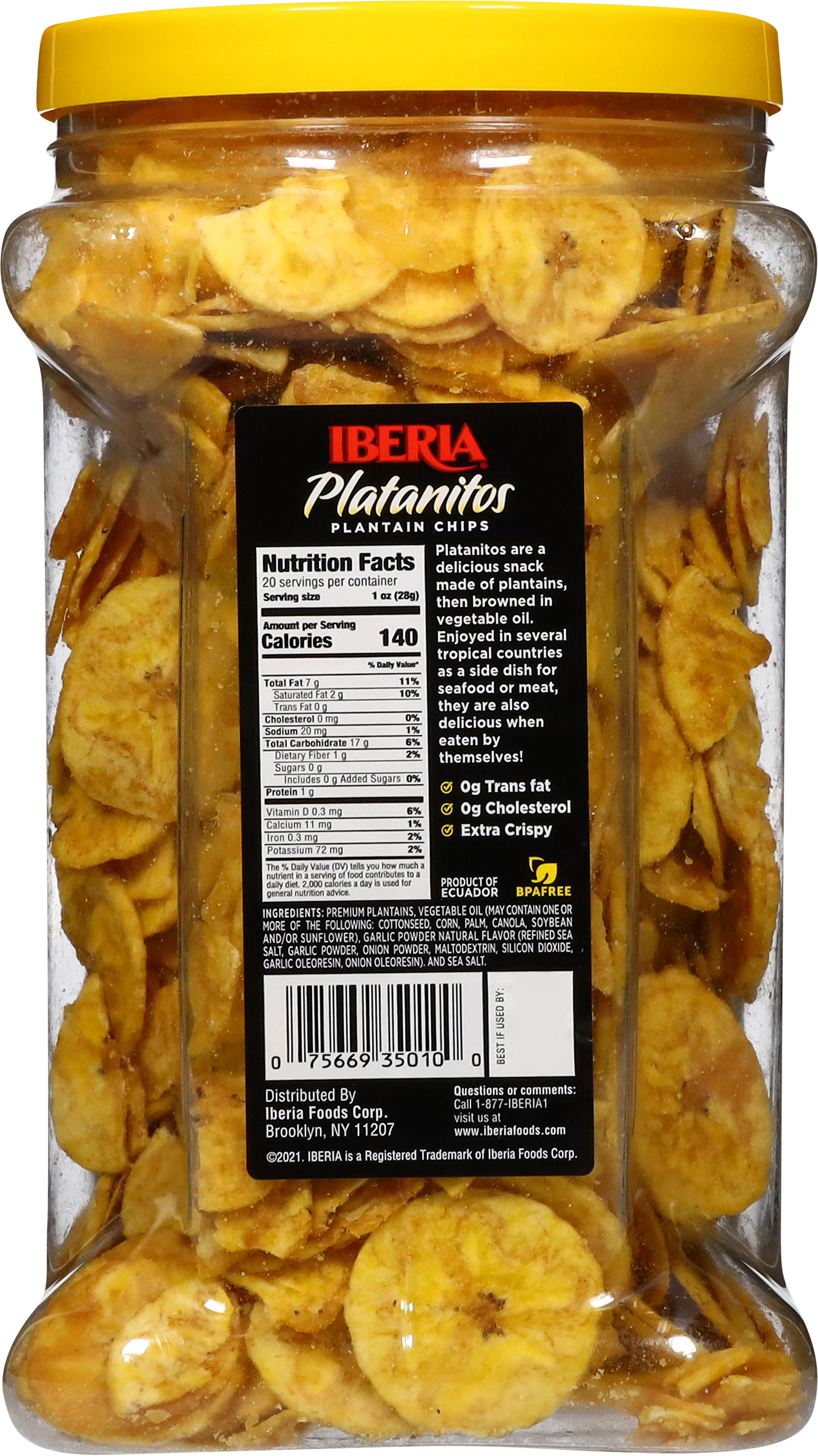 Iberia Garlic Plantain Chips 20 oz