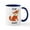 White/Navy Inside, variant on CafePress - For Fox Sake Mug - 11 oz Ceramic Mug - Novelty Coffee Tea Cup