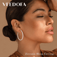 thumbnail image 2 of VEEDOFA Silver Hoop Earrings for Women,S925 Silver Plated Lightweight 20/30/40mm Hoops ﻿, 2 of 8