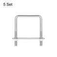 thumbnail image 3 of Unique Bargains Square U-Bolts 5 Sets 72mm Inner Width 100mm Length M8 304 Stainless Steel U Clamp Bolt, 3 of 5