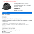 thumbnail image 2 of Front Upper Strut Mount Bearing - Compatible with 2006 - 2010 Mazda 5 2007 2008 2009, 2 of 2