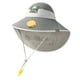 thumbnail image 1 of Sombrero de sombra para niños con ventilador de la playa accesorios de protección de verano cubierta de tono de cuello ventilador de enfriamiento gris, 1 of 9