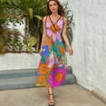 thumbnail image 5 of Nostalgic Vintage Floral Sleeveless Dress Female Clothing Dress Women Summer 2025 Dress, 5 of 7