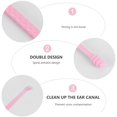 thumbnail image 3 of HLONK 30Pcs Plastic Earpick Ear Wax Picker Portable Wax Remover Disposable Curette Ear Cleaner Spoon Ear Clean Tool for Home Salon Man Woman (Random Color), 3 of 6