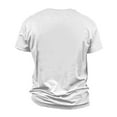 thumbnail image 4 of NAMTYQX Mens Casual Shirts Lightweight Relaxed Fit Elastic Crewneck Short Sleeve Breathable Casual Plus Size Patterns Slacking Mens T-Shirts White Size S, 4 of 5