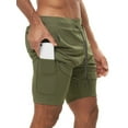 thumbnail image 3 of Nituyy Men’s 2 In 1 Athletic Shorts Lightweight Workout Shorts Training Shorts with Compression Liner, 3 of 6