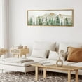 thumbnail image 5 of IDEA4WALL Extra Large Framed Canvas Print Wall Art Watercolor Pine Trees and Mountain Artwork Nature Wilderness Antique Retro Fine Art Decorative Relax/Calm for Home Decoration - 60"x20", 5 of 5