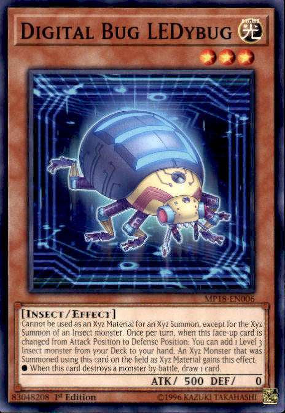 YuGiOh 2018 Mega-Tin Mega Pack Common Digital Bug LEDybug MP18-EN006