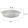 thumbnail image 4 of 10 Pack Clear Plant Saucer Drip Trays for Indoors Outdoors, 10 in Plastic Flower Plant Pot Saucer, 4 of 6