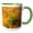 Green/White, variant on 3drose, New Mexico, Bosque Del Apache Natl Wildlife Refuge. Gambels Quail., 11oz Two-tone Green Mug