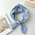 thumbnail image 2 of Fewfanhot Neckerchief Scarf, Satin Silk Linen Pleated Scarf Narrow Head Wrap Scarf for Decoration, Braided Hair Tie Scarves for Women, Handbag Scarfs, 2 of 2