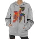 thumbnail image 1 of Sudaderas con capucha con estampado de características de patrón de temperatura somatosensorial de Halloween de otoño/invierno para mujer Pompotops FGAJ22379, 1 of 5