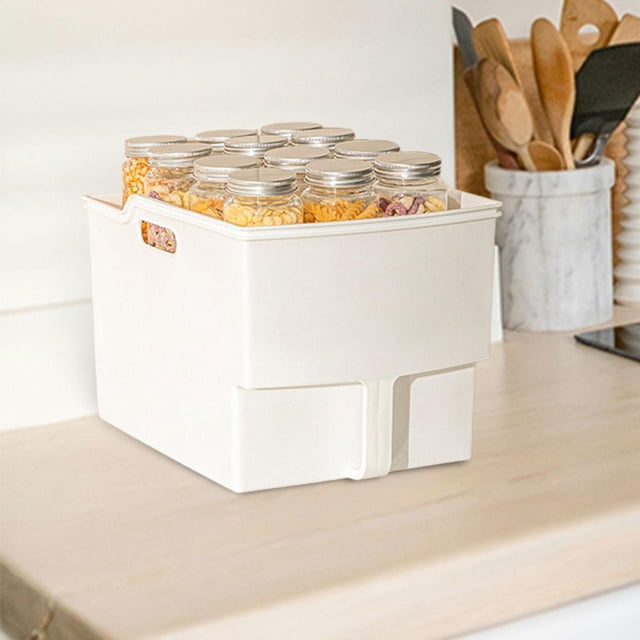 Organizador de cocina, contenedor de organización de despensa, caja de condimentos multiusos, caja de almacenamiento para cocina, refrigerador para