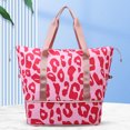 thumbnail image 4 of Bolsa De Viaje Bolso de mano para mujer, bolso multifuncional con estampado de leopardo para ordenador portátil, para viaje y vacaciones, 4 of 9
