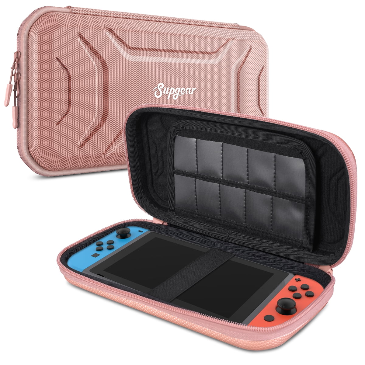 Supgear for Nintendo Switch Lite Game Machine Storage Bag EVA Hardshell Shockproof Material