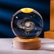 thumbnail image 3 of Bola de cristal luminosa 3D tallada con base de madera maciza, luz de noche para enviar a los estudiantes a enviar adornos de escritorio para niños, 3 of 4