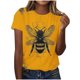 thumbnail image 1 of Tops de Ajuste Suelto para las Mujeres Sudadera Casual Impresa Manga Corta Cuello Redondo Superior, Poliéster, 1 of 4