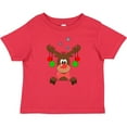thumbnail image 3 of Inktastic Cute Christmas Reindeer with Red Nose, Ornaments and Bow Tie Boys or Girls Baby T-Shirt, 3 of 5