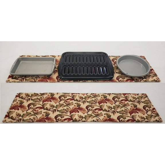 Autumn Fall Floral Leaves Hot Pads or Hot Pad Runner by Penny's Needful Things (Small Hot Pad: 18 x 11.5in)