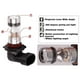 thumbnail image 4 of 2x 9005 HB3 6000K 100W 2323 LED Projector Fog Driving Light Bulbs White, 4 of 5